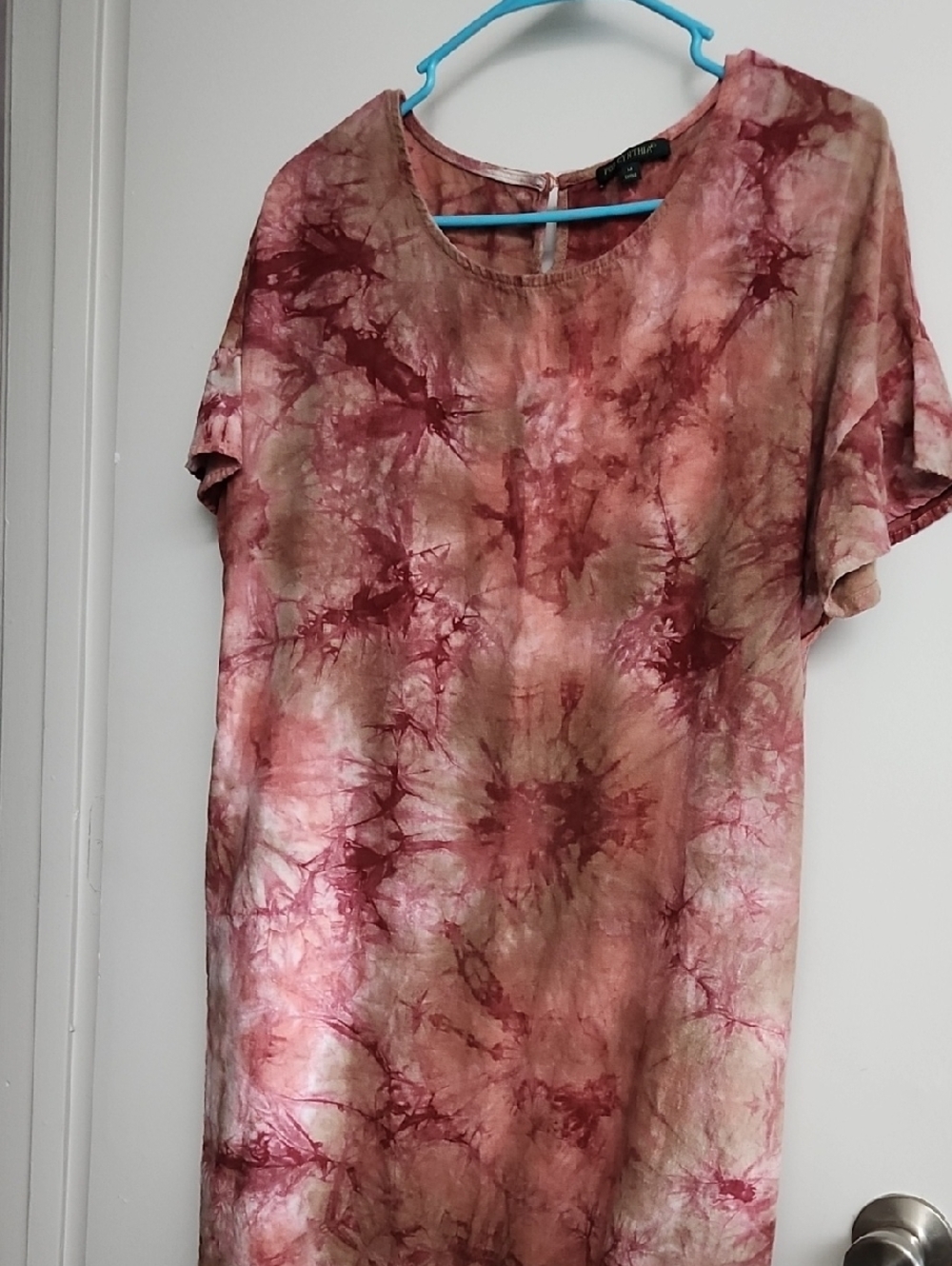 For Cynthia Mauve tye-dye dress